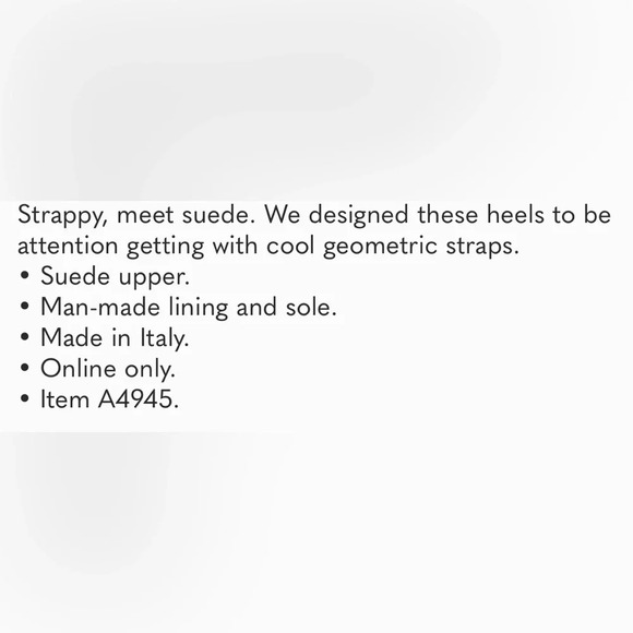 J Crew Geometric Strappy High Heel Sandals Blue Suede Made in Italy Sz 6 - Picture 11 of 11